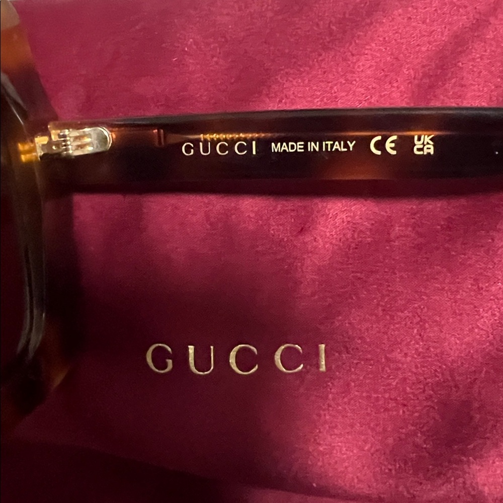 Gucci Tortoise Shell Square Sunglasses - image 3